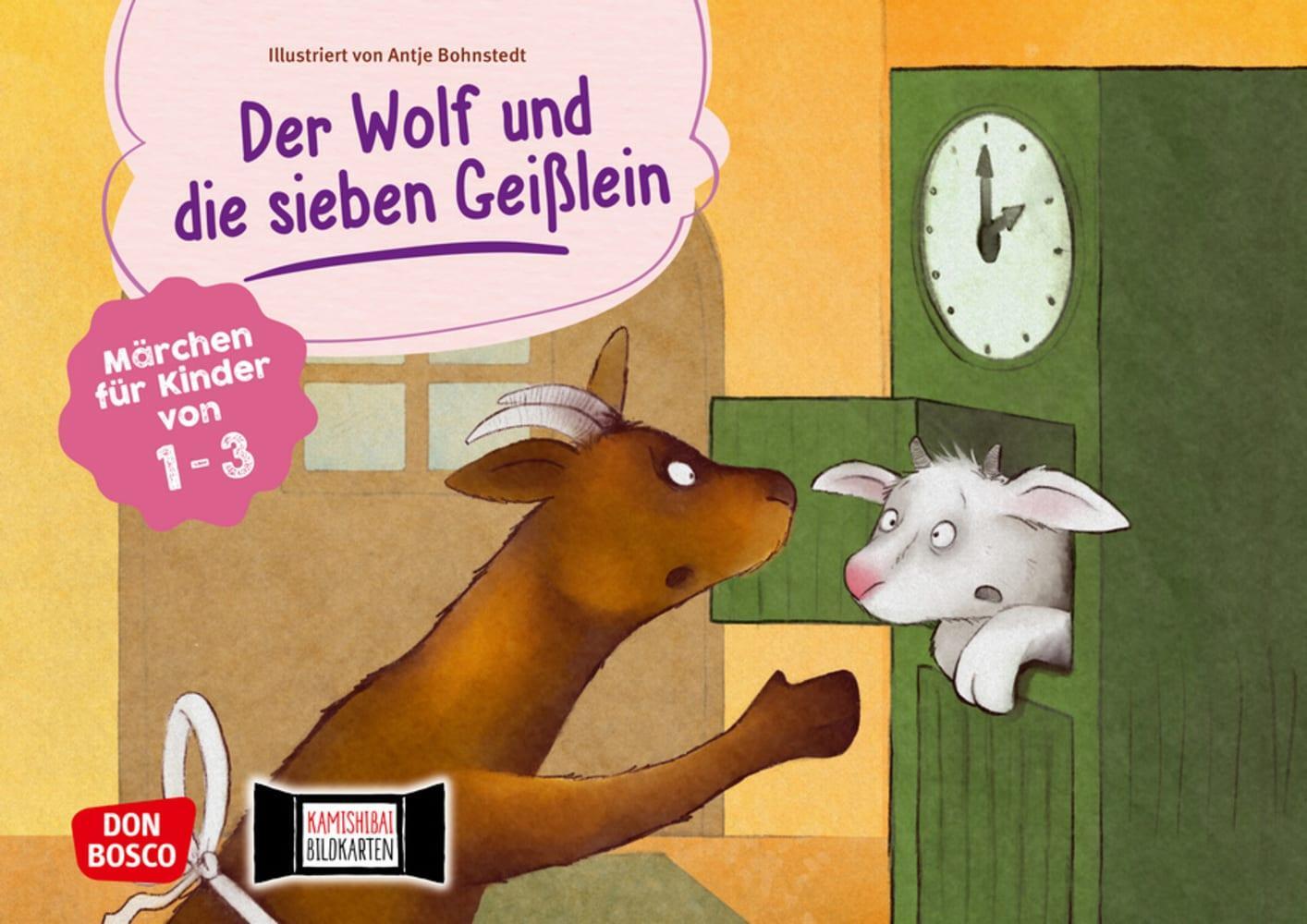 Cover: 4260179516382 | Der Wolf und die sieben Geißlein. Kamishibai Bildkartenset | Grimm