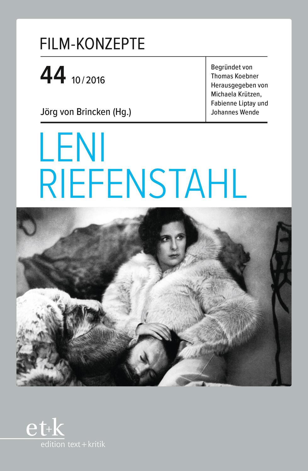 Cover: 9783869165158 | Leni Riefenstahl | Taschenbuch | Film-Konzepte | Deutsch | 2016