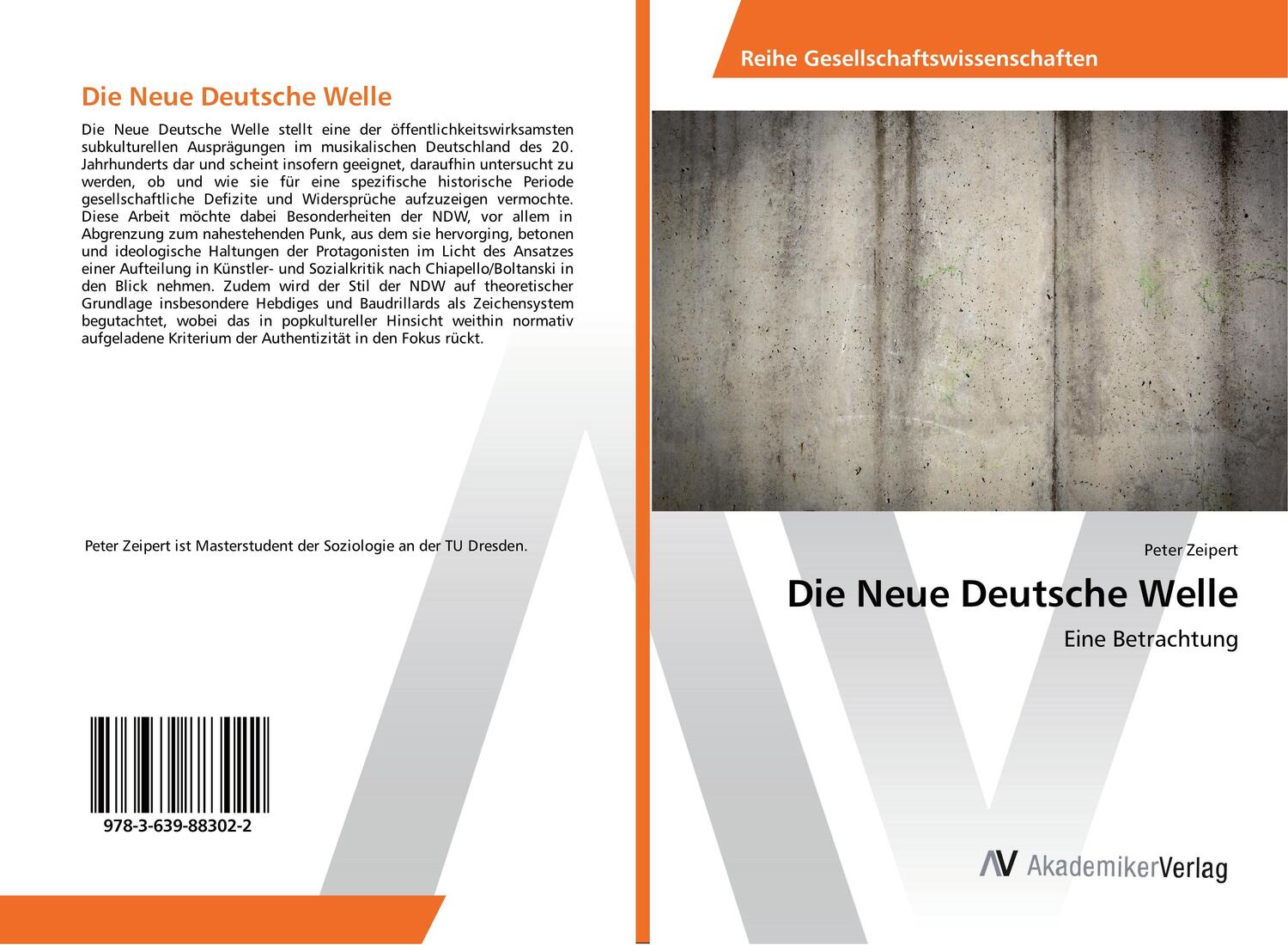 Cover: 9783639883022 | Die Neue Deutsche Welle | Eine Betrachtung | Peter Zeipert | Buch