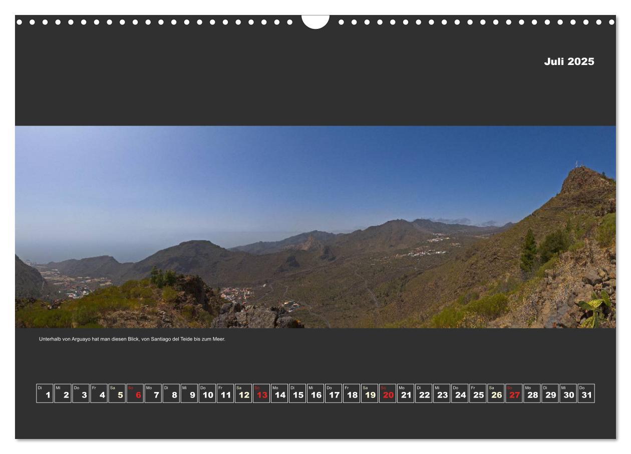 Bild: 9783435562114 | Teneriffa im Panorama (Wandkalender 2025 DIN A3 quer), CALVENDO...