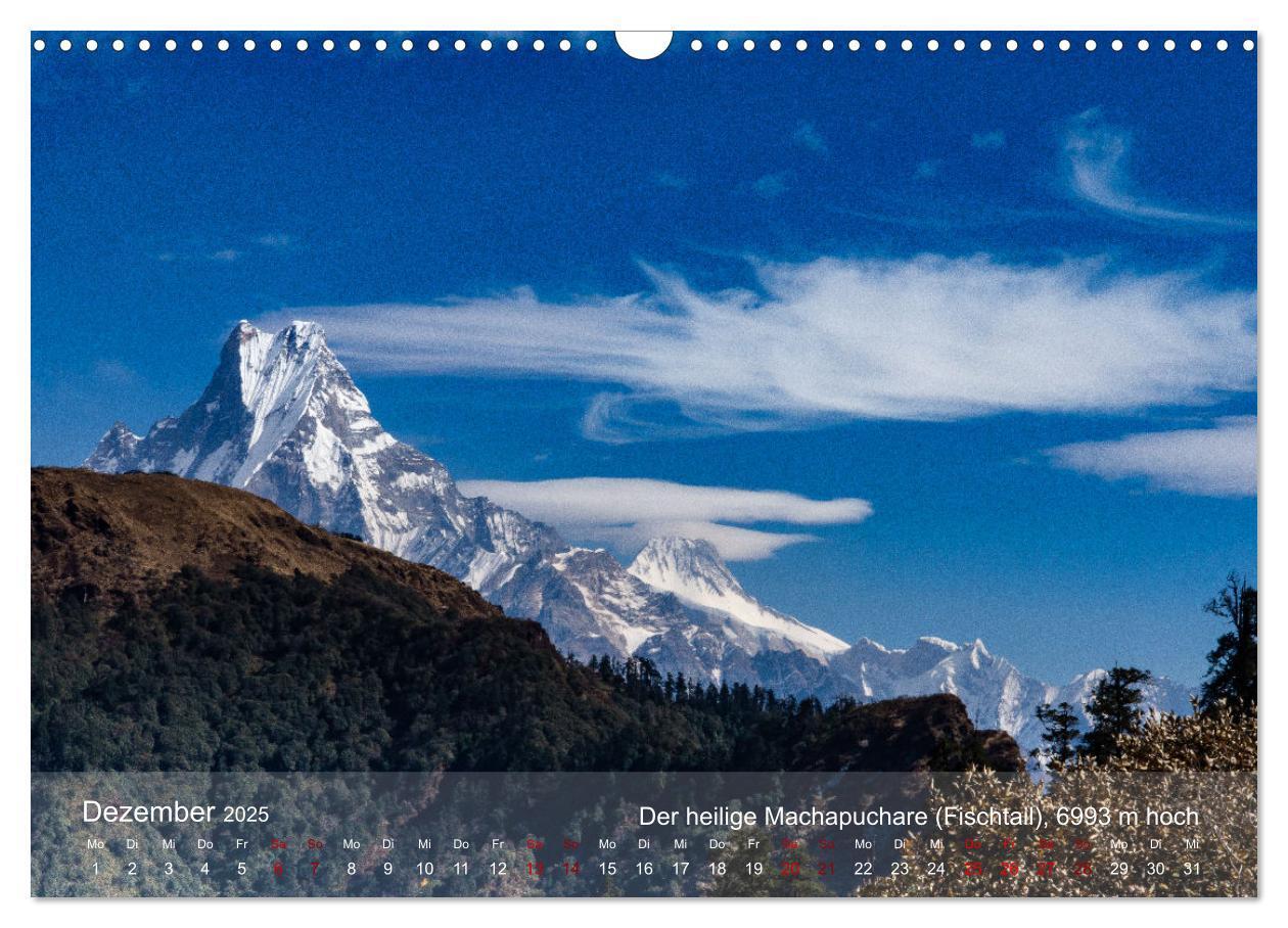 Bild: 9783435149346 | NEPAL - rund um die Annapurna (Wandkalender 2025 DIN A3 quer),...