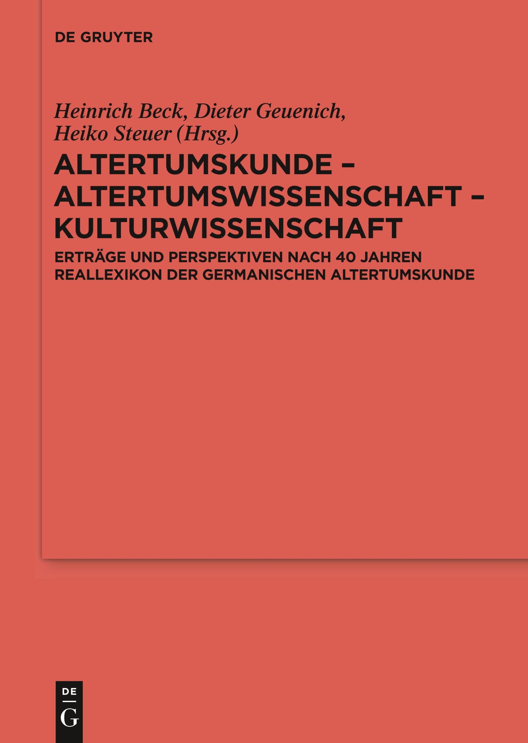 Cover: 9783110273601 | Altertumskunde ¿ Altertumswissenschaft ¿ Kulturwissenschaft | Buch | X