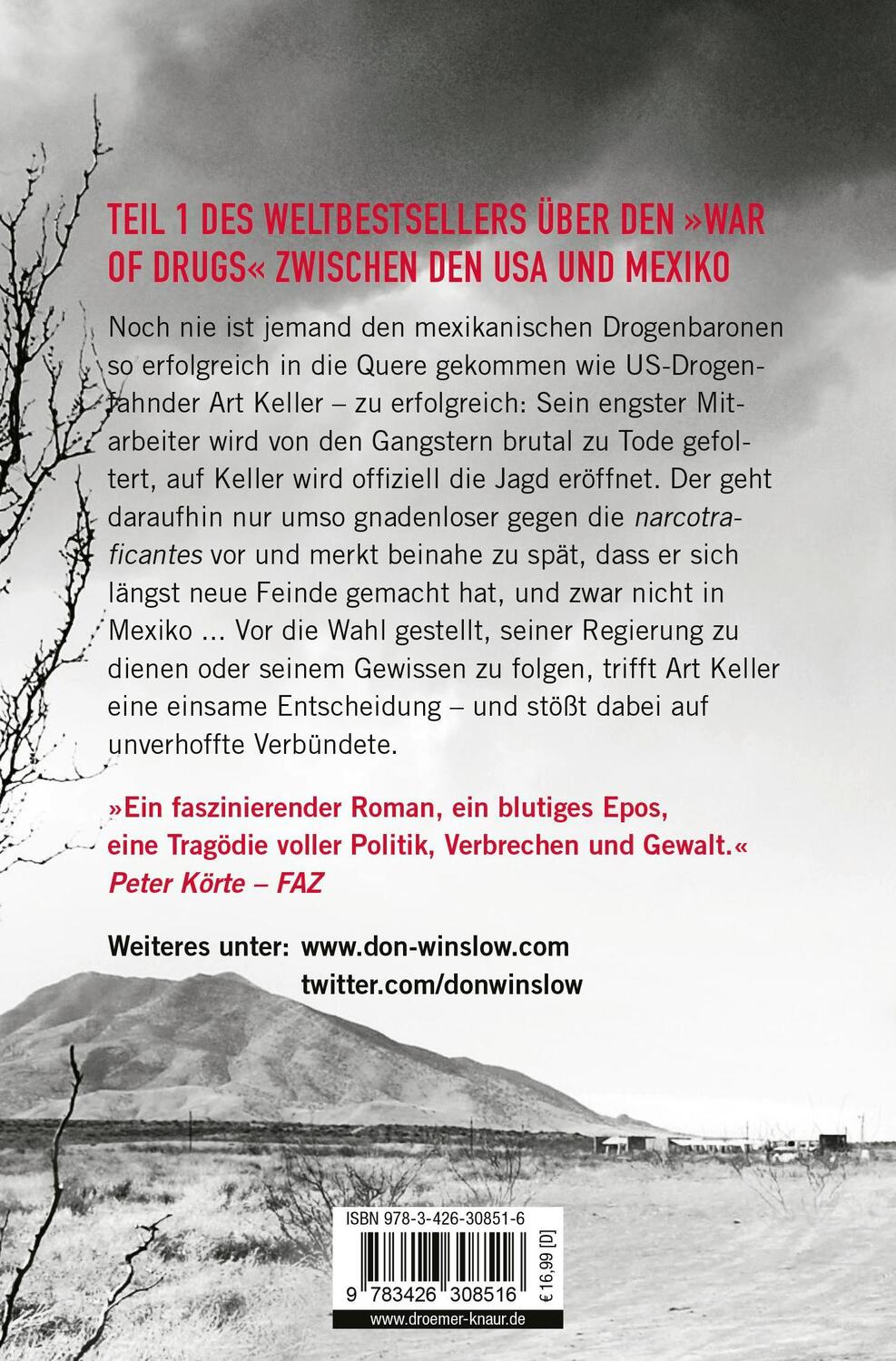 Rückseite: 9783426308516 | Tage der Toten | Roman | Don Winslow | Taschenbuch | Die Kartell-Saga