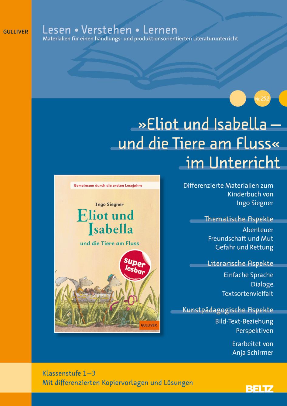 Cover: 9783407824608 | 'Eliot und Isabella - und die Tiere am Fluss' im Unterricht | Schirmer