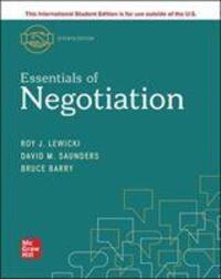 Cover: 9781260570458 | ISE Essentials of Negotiation | Roy Lewicki (u. a.) | Taschenbuch