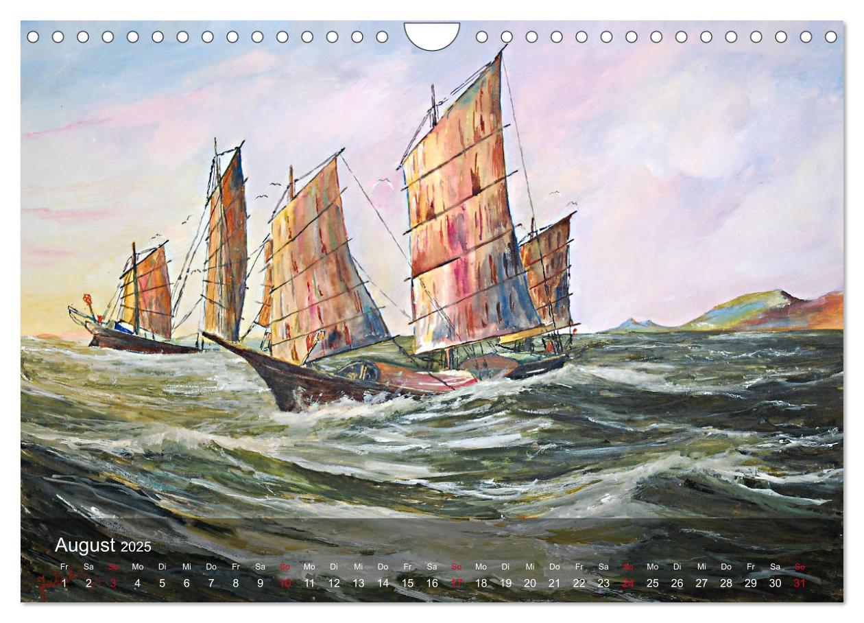 Bild: 9783435405299 | Segel am Horizont - Marinemaler Alfred Jahnke (Wandkalender 2025...