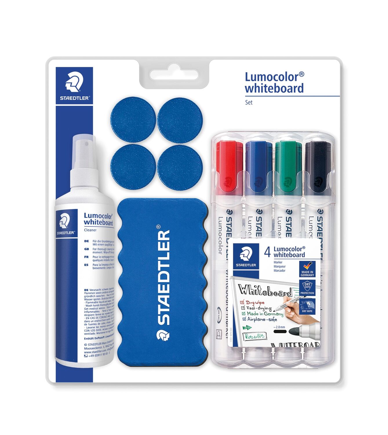 Cover: 4007817613955 | STAEDTLER Whiteboard-Set Lumocolor Marker + Wischer +...