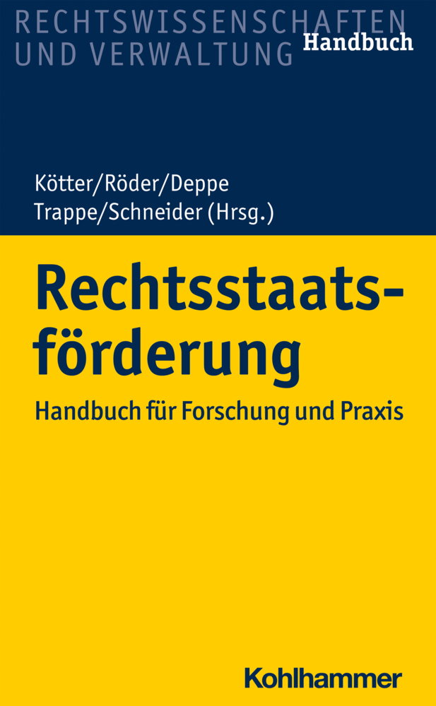 Cover: 9783170390263 | Rechtsstaatsförderung | Handbuch für Forschung und Praxis | Buch