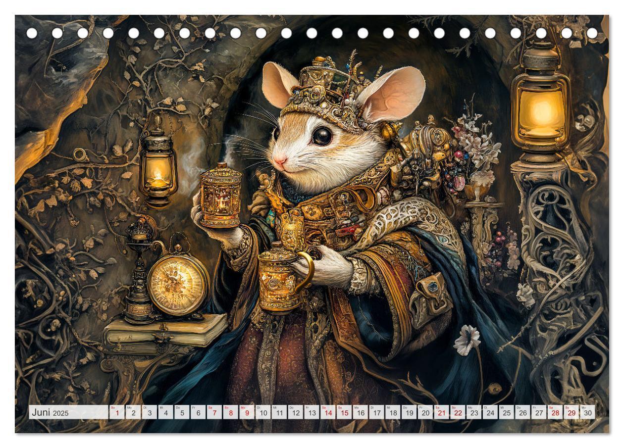 Bild: 9783457217924 | Magische Wesen im Zauberland - Fantasie-Tiere im Steampunk-Kalender...