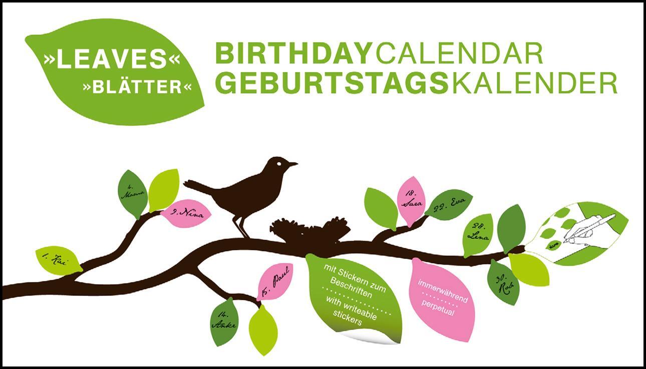 Cover: 9783832754266 | Blätter immerwährender Geburtagskalender | KG | Kalender | 30 S.