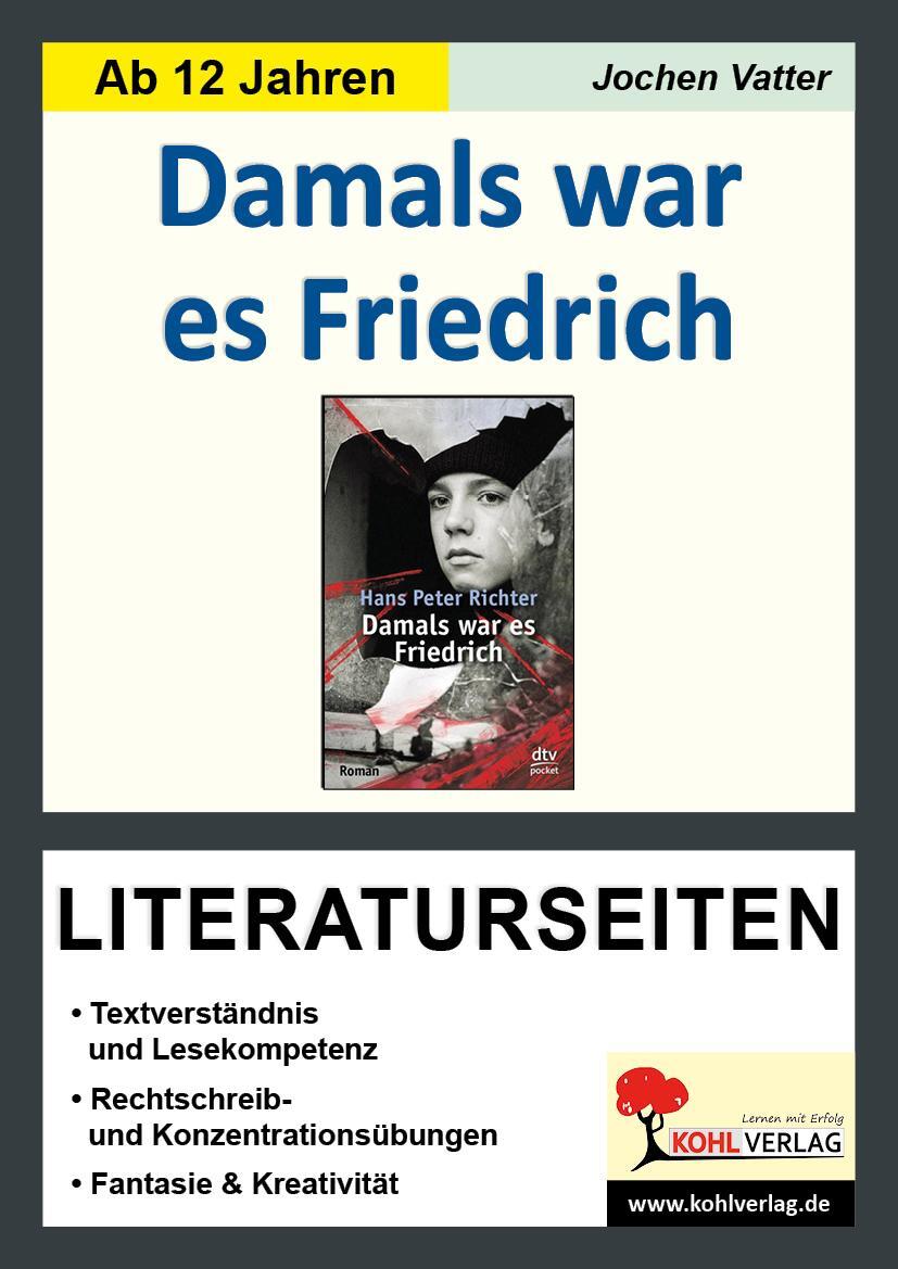Cover: 9783956867859 | Damals war es Friedrich - Literaturseiten | Buch | Literaturseiten