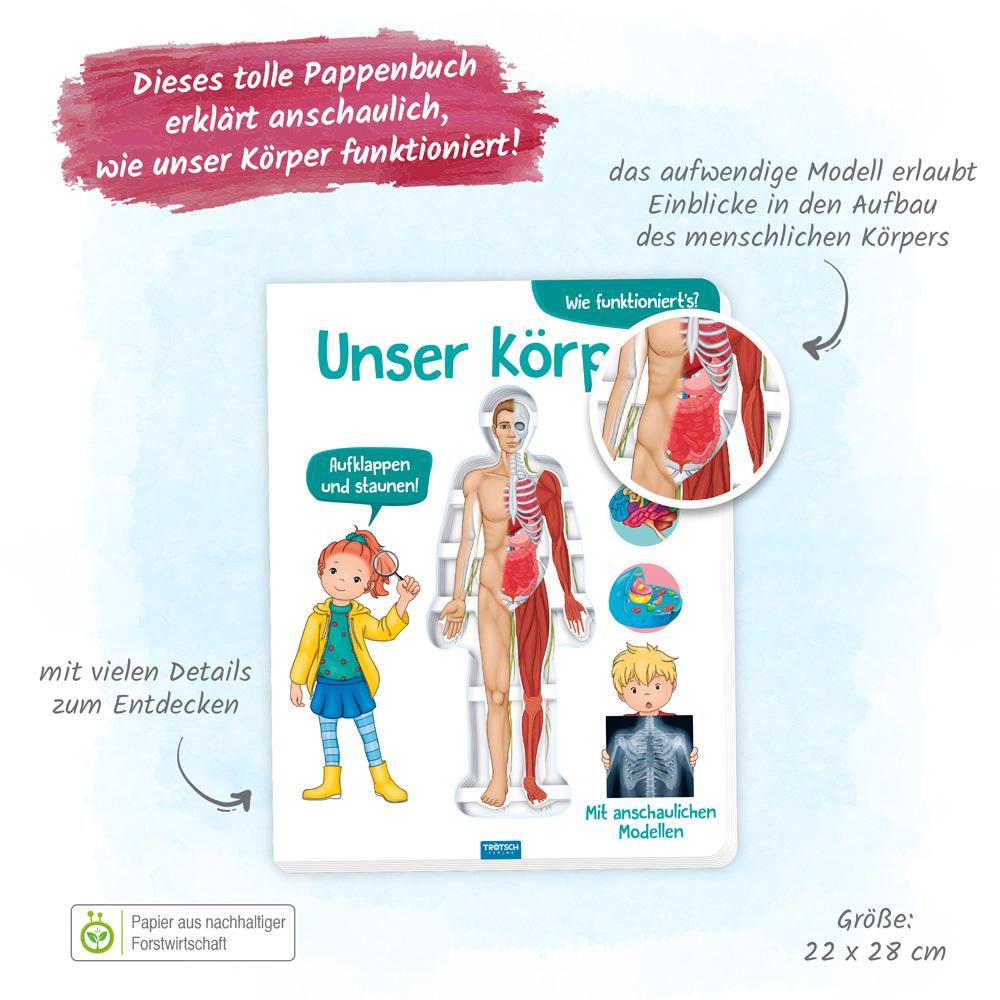 Bild: 9783965528260 | Trötsch Kinderbuch Unser Körper | Trötsch Verlag | Buch | 14 S. | 2022