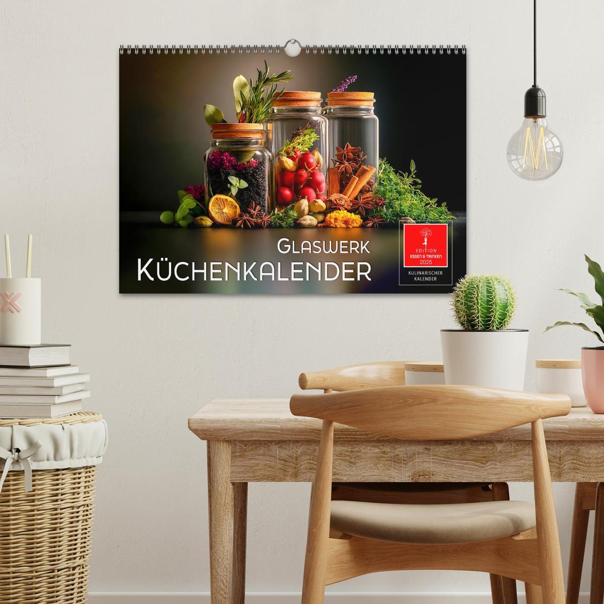 Bild: 9783457235478 | Küchenkalender Glaswerk (Wandkalender 2025 DIN A3 quer), CALVENDO...