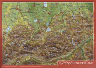 Cover: 4280000002778 | Reliefpostkarte Bayerisches Oberland | André Markgraf (u. a.) | Buch