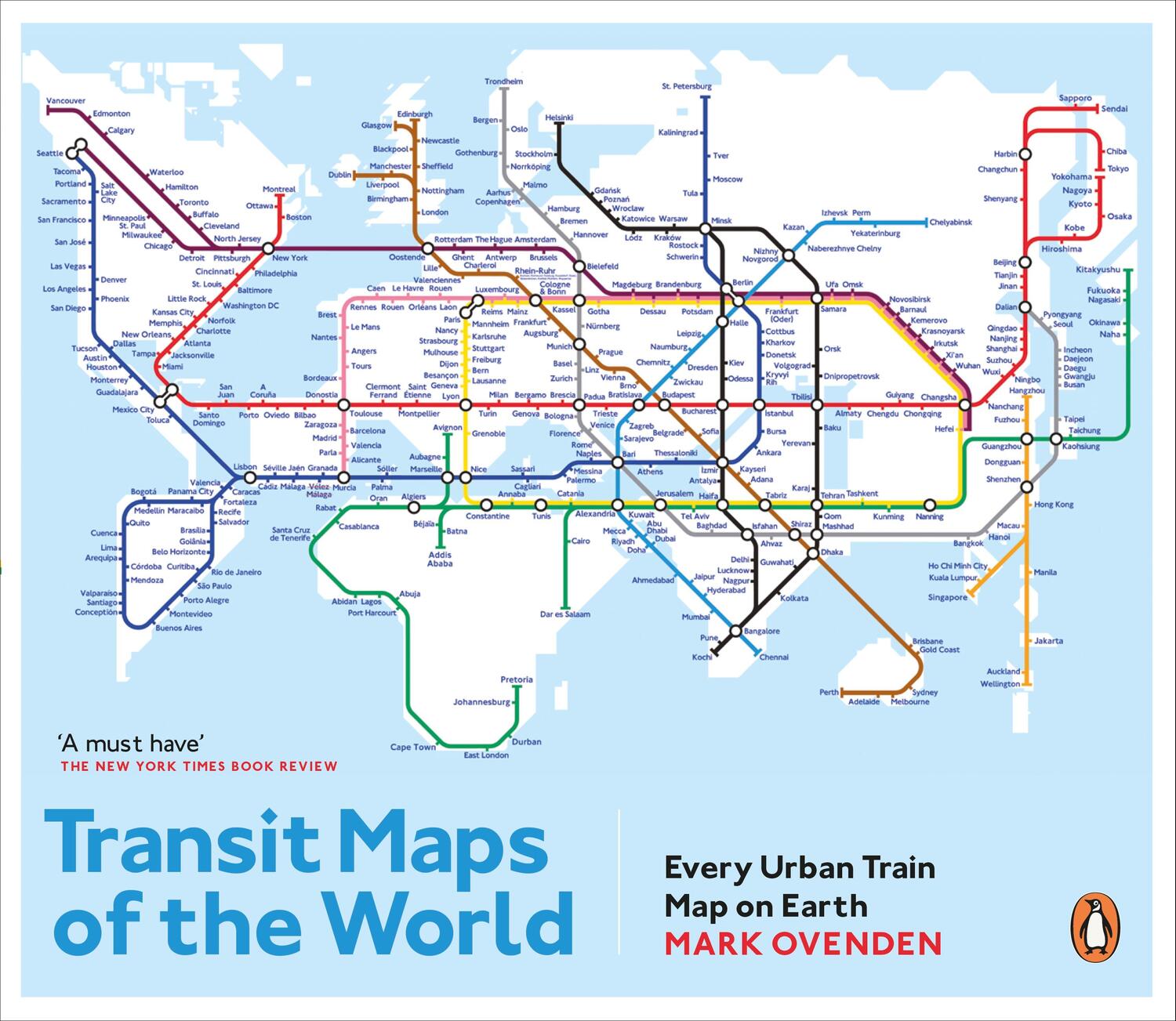 Cover: 9780141981444 | Transit Maps of the World | Every Urban Train Map on Earth | Ovenden