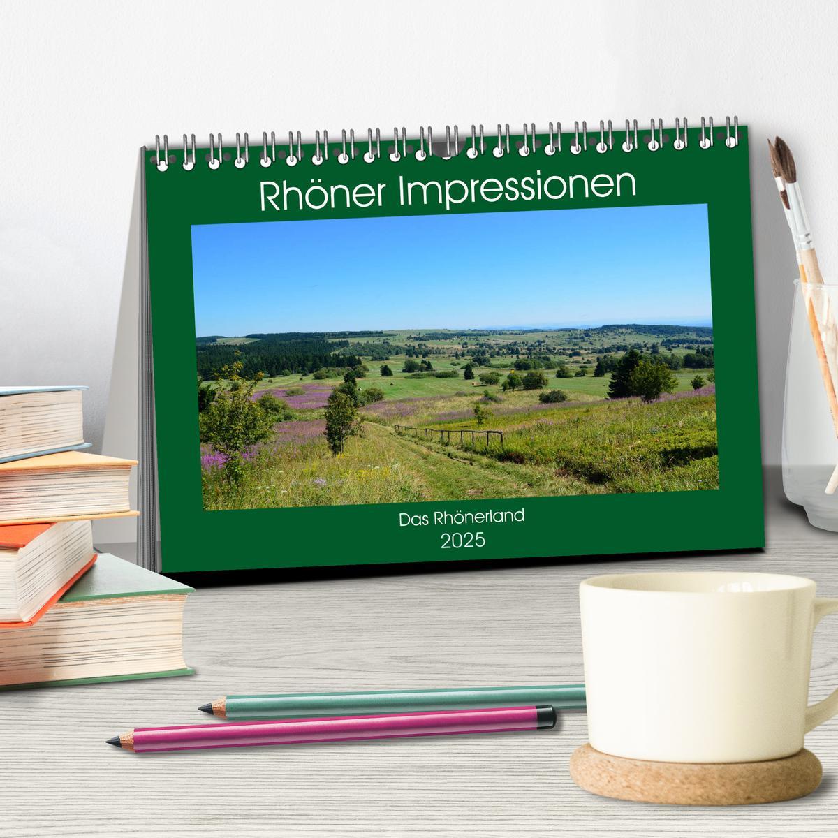 Bild: 9783435366798 | Rhöner Impressionen (Tischkalender 2025 DIN A5 quer), CALVENDO...