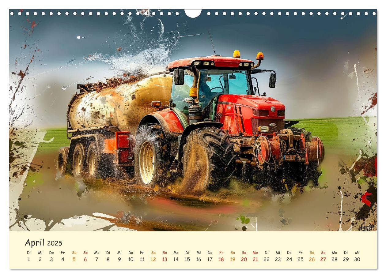 Bild: 9783383781506 | Traktoren - tolle Momente (Wandkalender 2025 DIN A3 quer), CALVENDO...