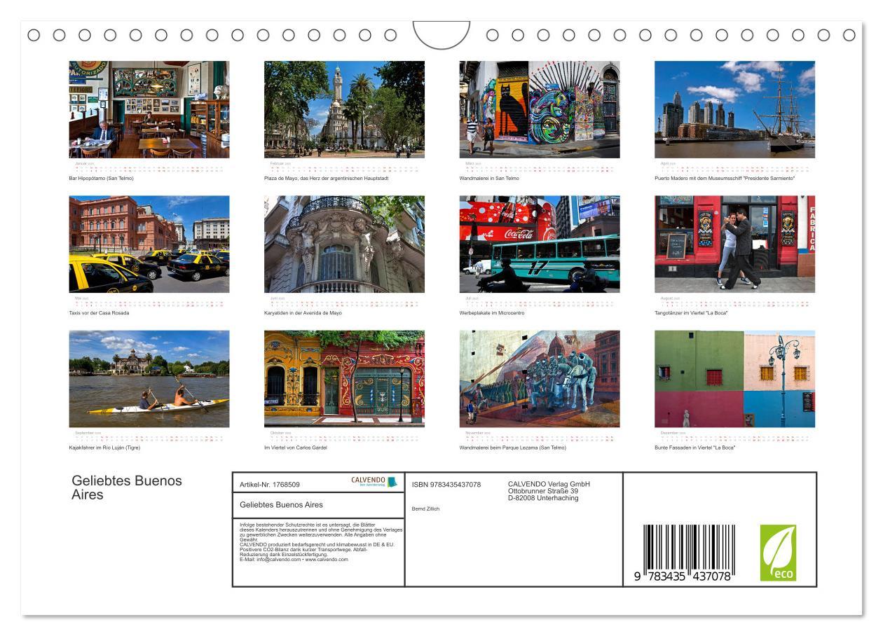 Bild: 9783435437078 | Geliebtes Buenos Aires (Wandkalender 2025 DIN A4 quer), CALVENDO...