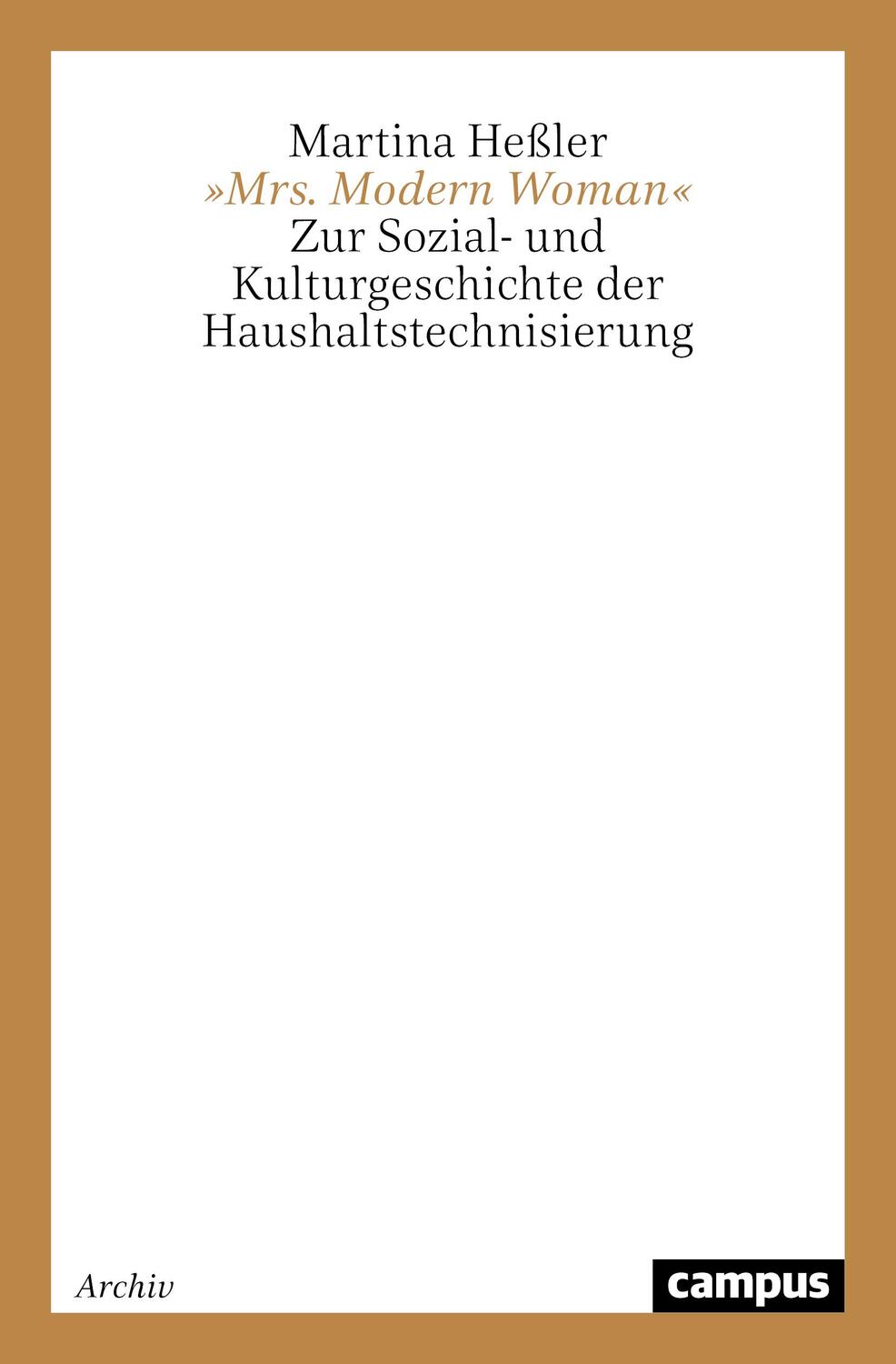 Cover: 9783593368801 | »Mrs. Modern Woman« | Martina Heßler | Taschenbuch | Paperback | 2024