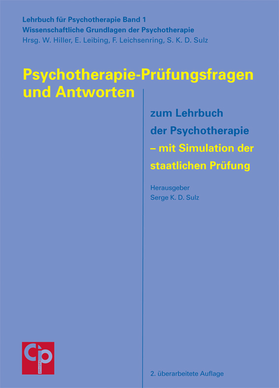 Cover: 9783932096976 | Psychotherapie-Prüfungsfragen und Antworten | Taschenbuch | 217 S.