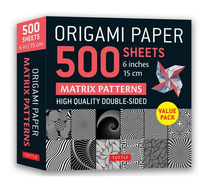 Cover: 9780804856027 | Origami Paper 500 Sheets Matrix Patterns 6 (15 CM): Tuttle Origami...