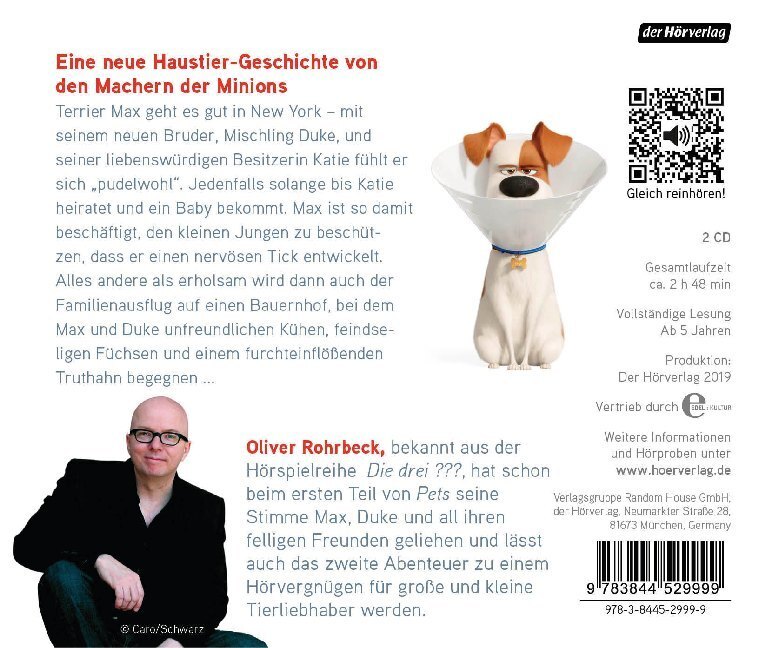 Bild: 9783844529999 | Pets 2, 2 Audio-CDs | Oliver Rohrbeck | Audio-CD | 168 Min. | Deutsch