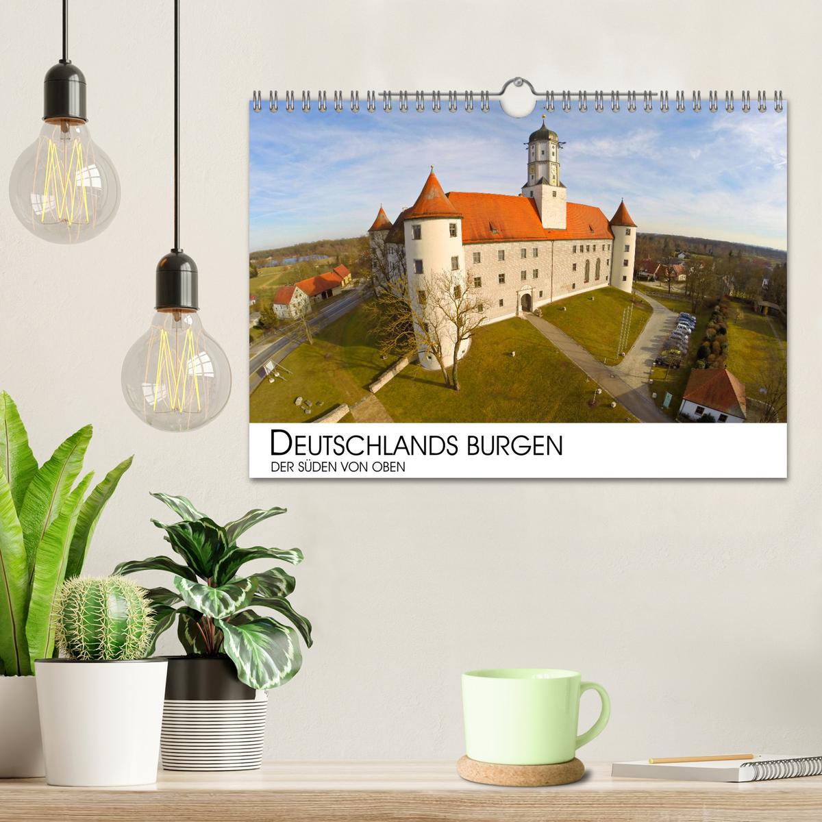 Bild: 9783435504787 | Deutschlands Burgen - Der Süden von oben (Wandkalender 2025 DIN A4...