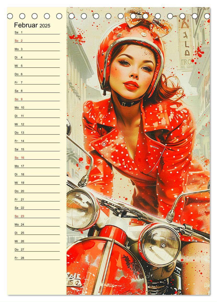 Bild: 9783457128800 | Sexy Pin-up-Girls. Moderne Kunst im Retro-Stil (Tischkalender 2025...