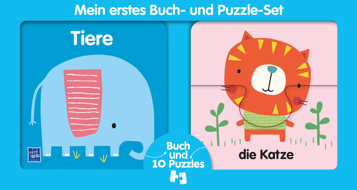 Cover: 9789464221886 | Mein erstes Buch- und Puzzle-Set Tiere, Set | Buch | 12 S. | Deutsch