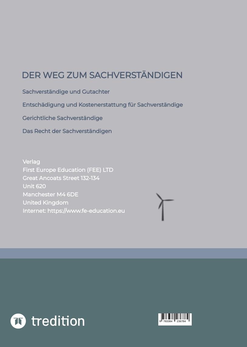 Rückseite: 9783384236784 | Der Weg zum Sachverständigen | unabhängig und objektiv | Michaelis