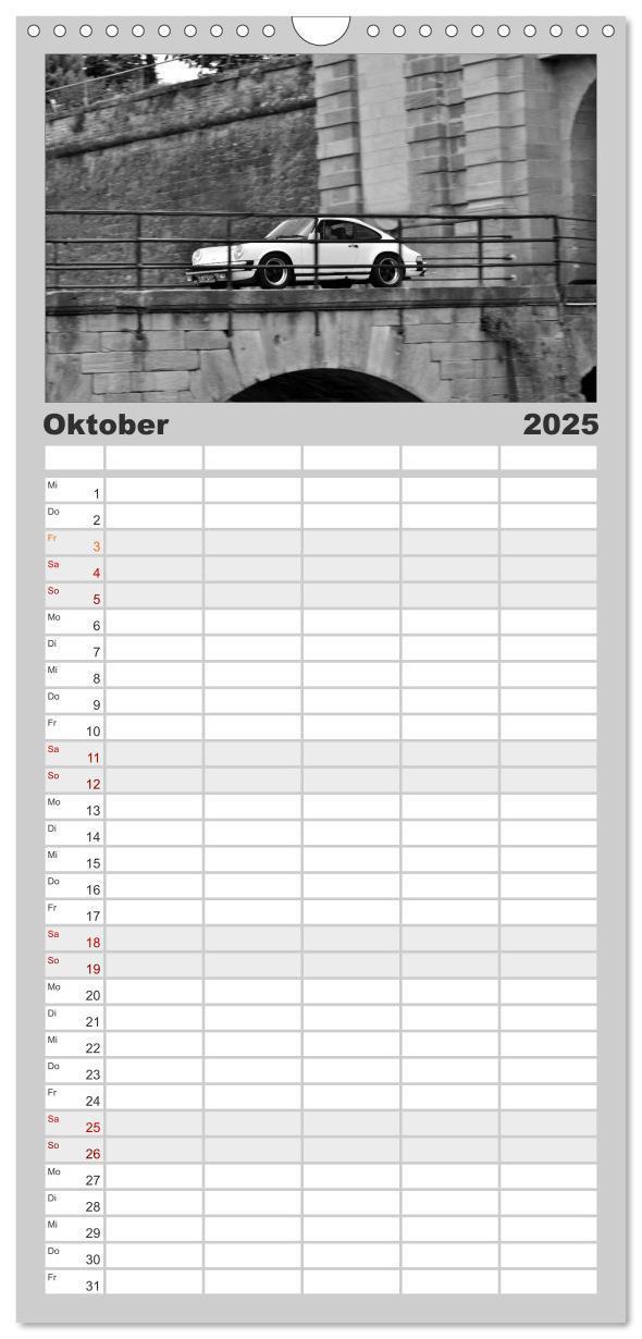 Bild: 9783457105290 | Familienplaner 2025 - Porsche 911 SC mit 5 Spalten (Wandkalender,...