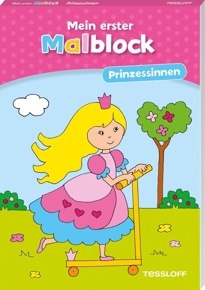 Cover: 9783788644895 | Mein erster Malblock. Prinzessinnen | Malen für Kinder ab 4 Jahren
