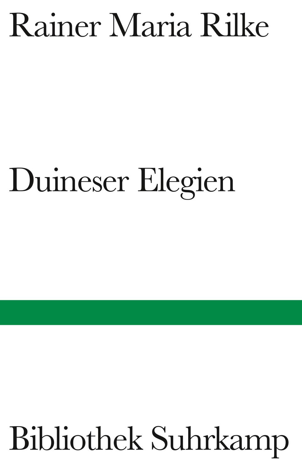 Cover: 9783518014684 | Duineser Elegien | Rainer Maria Rilke | Buch | Bibliothek Suhrkamp