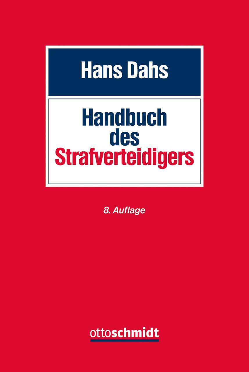 Cover: 9783504165567 | Handbuch des Strafverteidigers | Hans Dahs | Buch | Lexikonformat