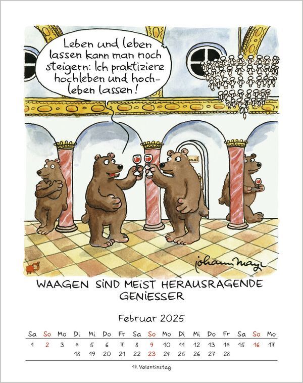 Bild: 9783731876687 | Waage 2025 | Korsch Verlag | Kalender | Spiralbindung | 13 S. | 2025