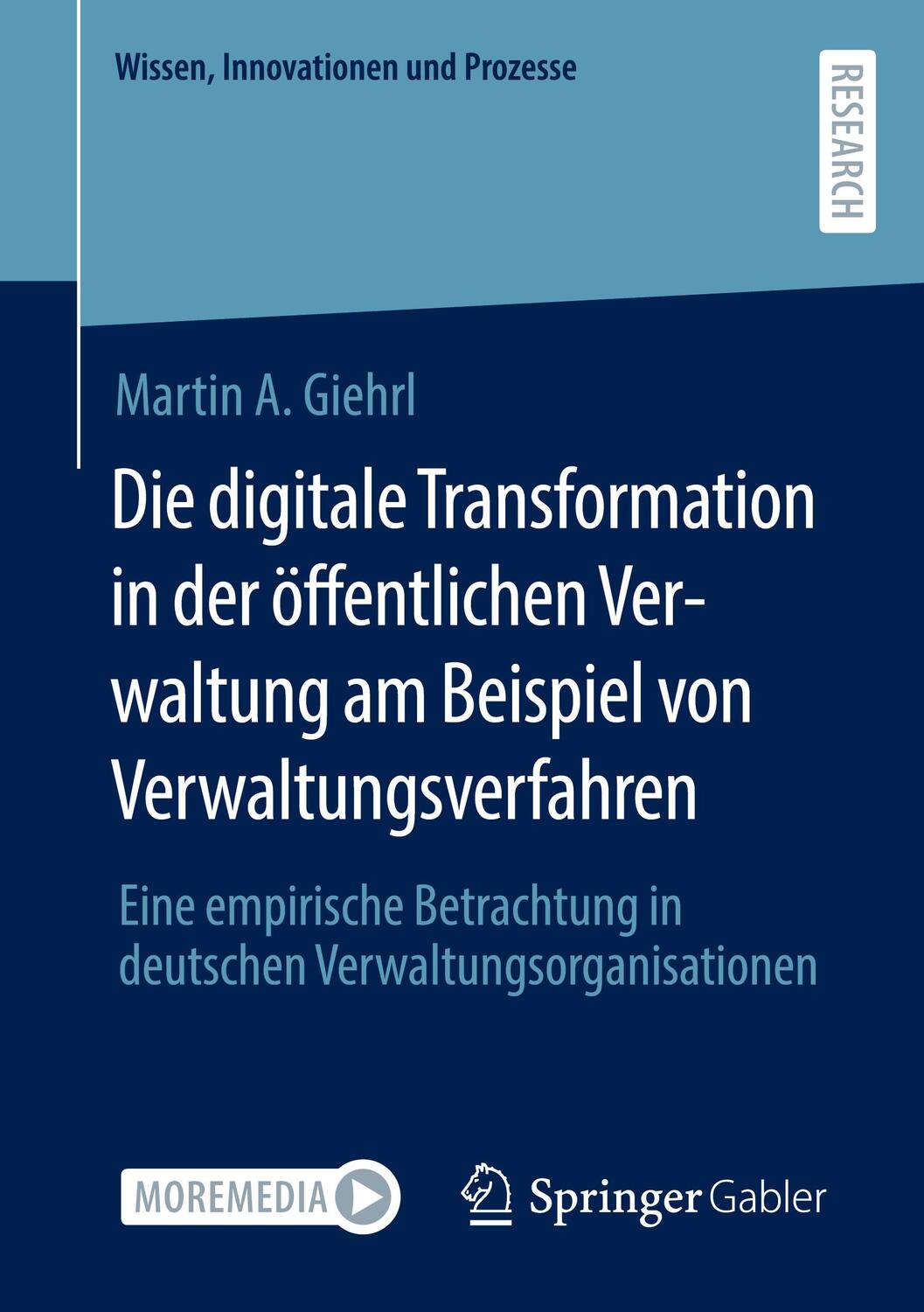 Cover: 9783658379636 | Die digitale Transformation in der öffentlichen Verwaltung am...