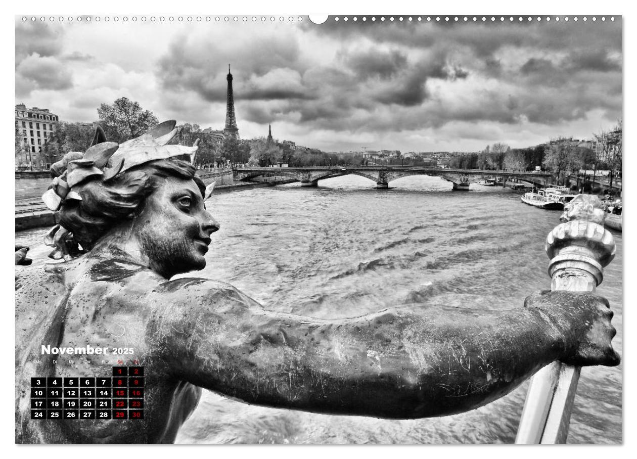 Bild: 9783435366866 | Paris-Impressionen in Schwarz-Weiß (Wandkalender 2025 DIN A2 quer),...