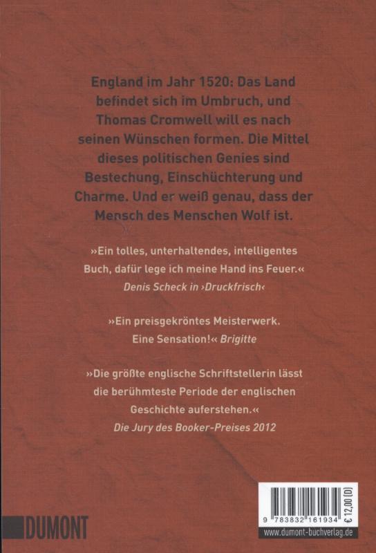 Rückseite: 9783832161934 | Wölfe | Hilary Mantel | Taschenbuch | Tudor-Trilogie | Deutsch | 2012