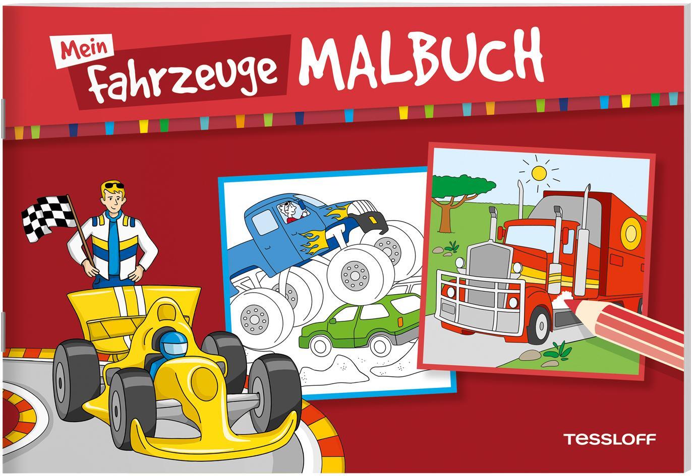 Cover: 9783788644468 | Mein Fahrzeuge-Malbuch | Malspaß für Kinder ab 5 Jahren | Taschenbuch