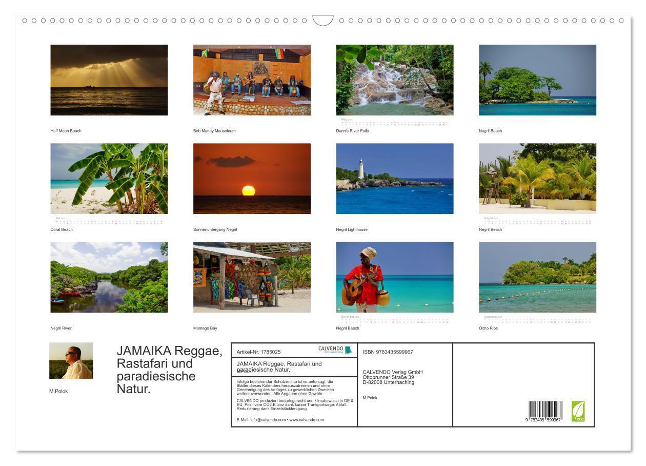 Bild: 9783435599967 | JAMAIKA Reggae, Rastafari und paradiesische Natur. (Wandkalender...