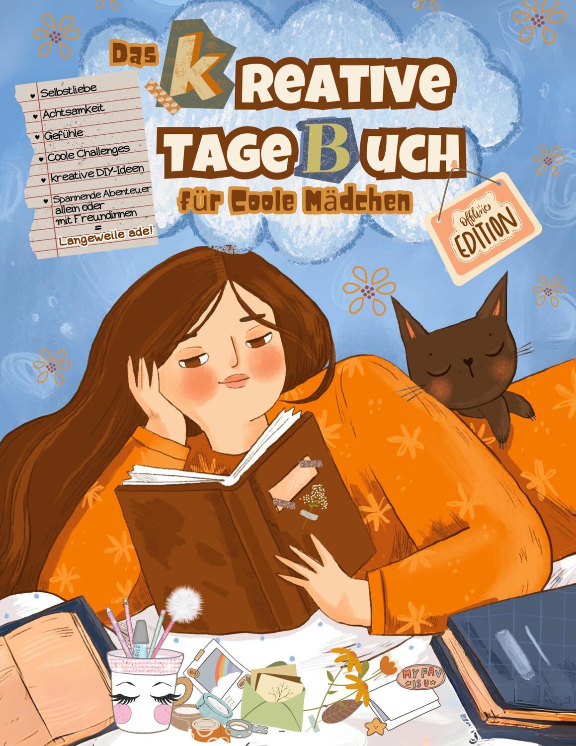 Cover: 9783982558080 | Das kreative Tagebuch für coole Mädchen | CathyCat Diaries (u. a.)