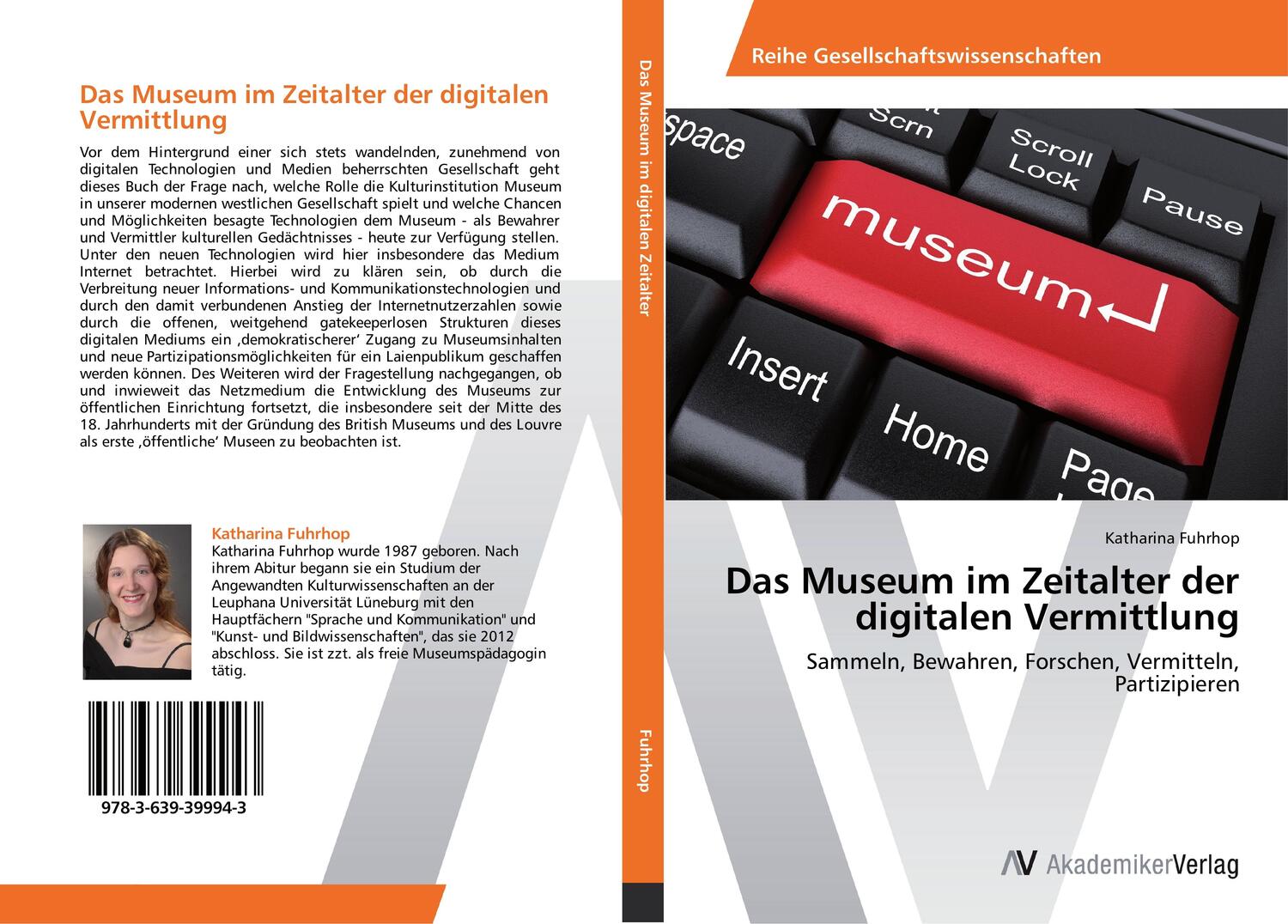 Cover: 9783639399943 | Das Museum im Zeitalter der digitalen Vermittlung | Katharina Fuhrhop