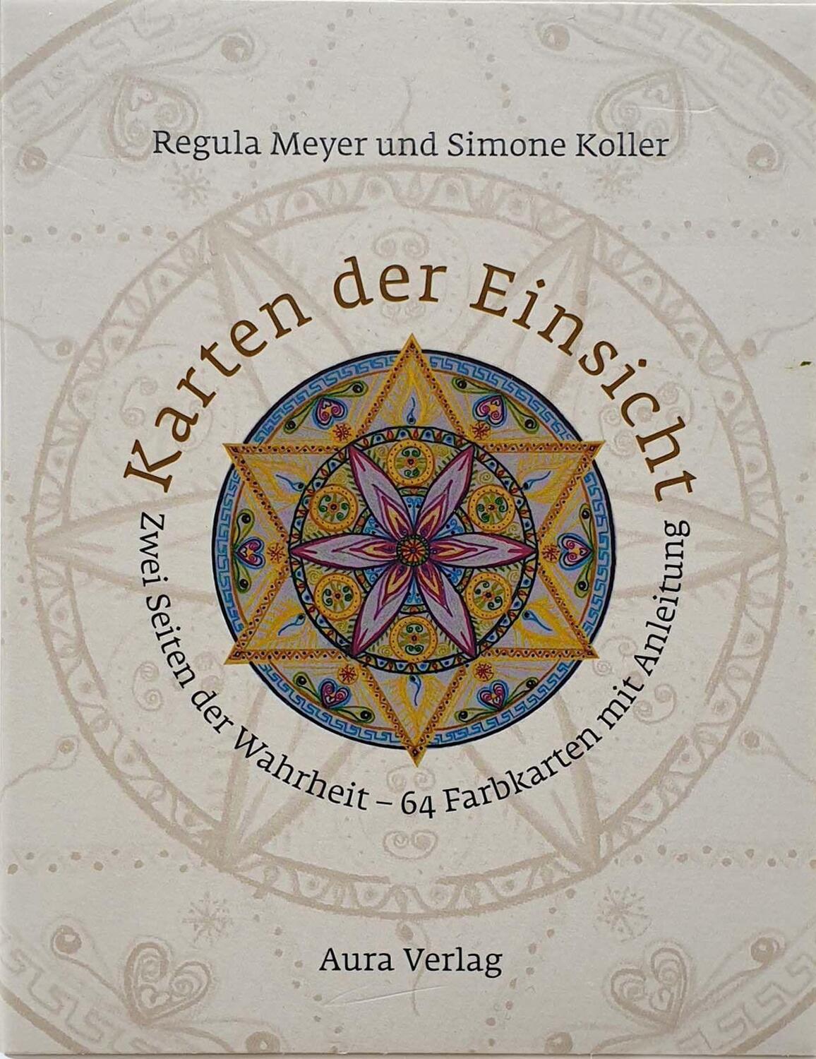 Cover: 9783905383003 | Karten der Einsicht | Zwei Seiten der Wahrheit. | Regula Meyer (u. a.)
