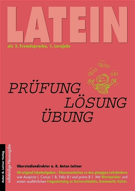 Cover: 9783929433012 | Latein als 2. Fremdsprache. Original Schulaufgaben...