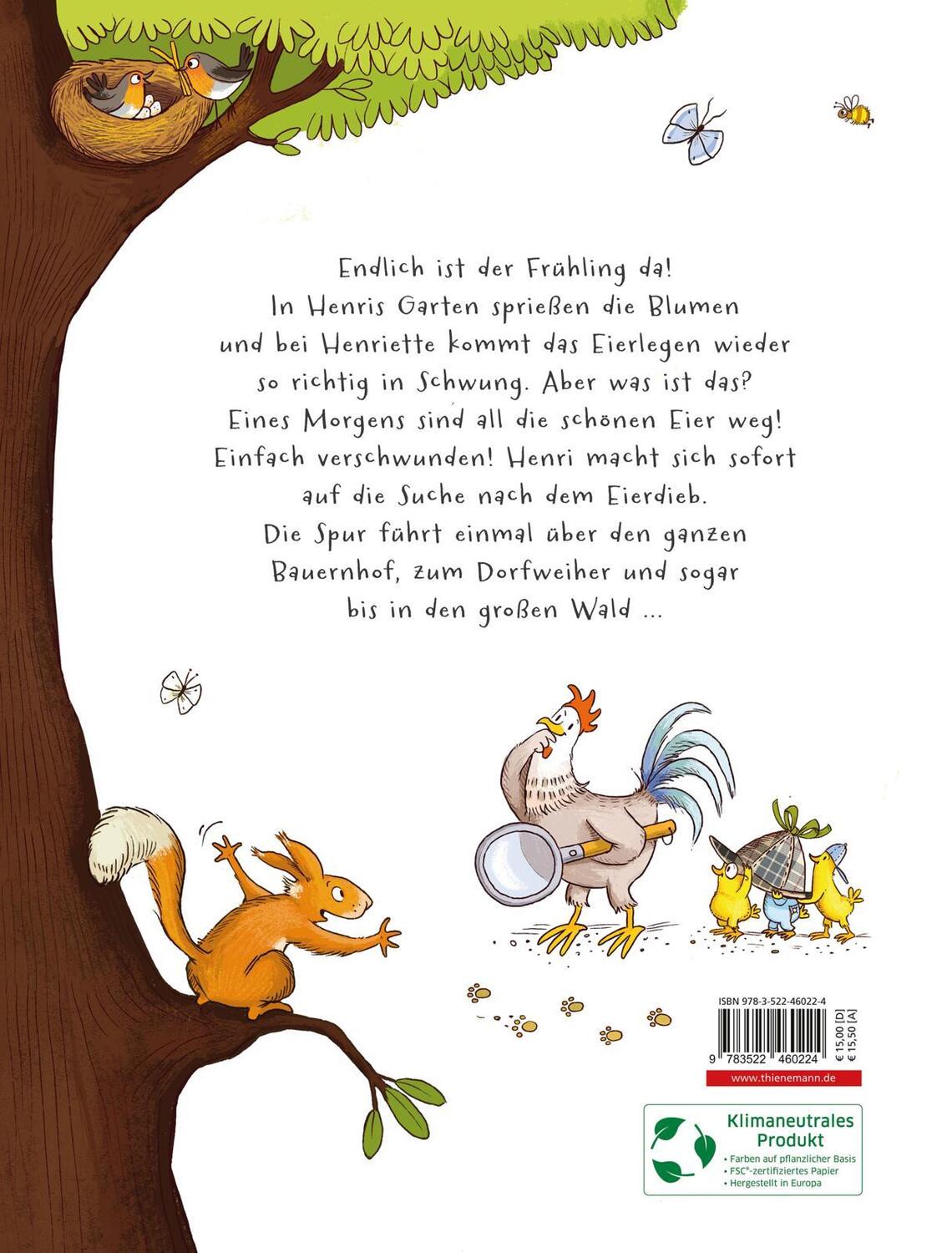 Rückseite: 9783522460224 | Henri und Henriette 4: Die Eier sind weg! | Cee Neudert | Buch | 32 S.