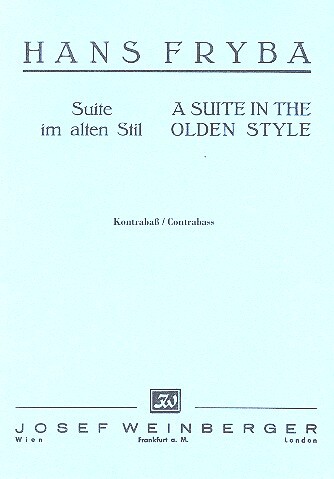 Cover: 9790500831020 | Suite in Olden Style | Hans Fryba | Boosey and Hawkes Chamber Music