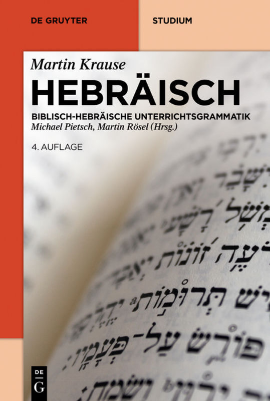 Cover: 9783110449662 | Hebräisch | Biblisch-Hebräische Unterrichtsgrammatik | Martin Krause