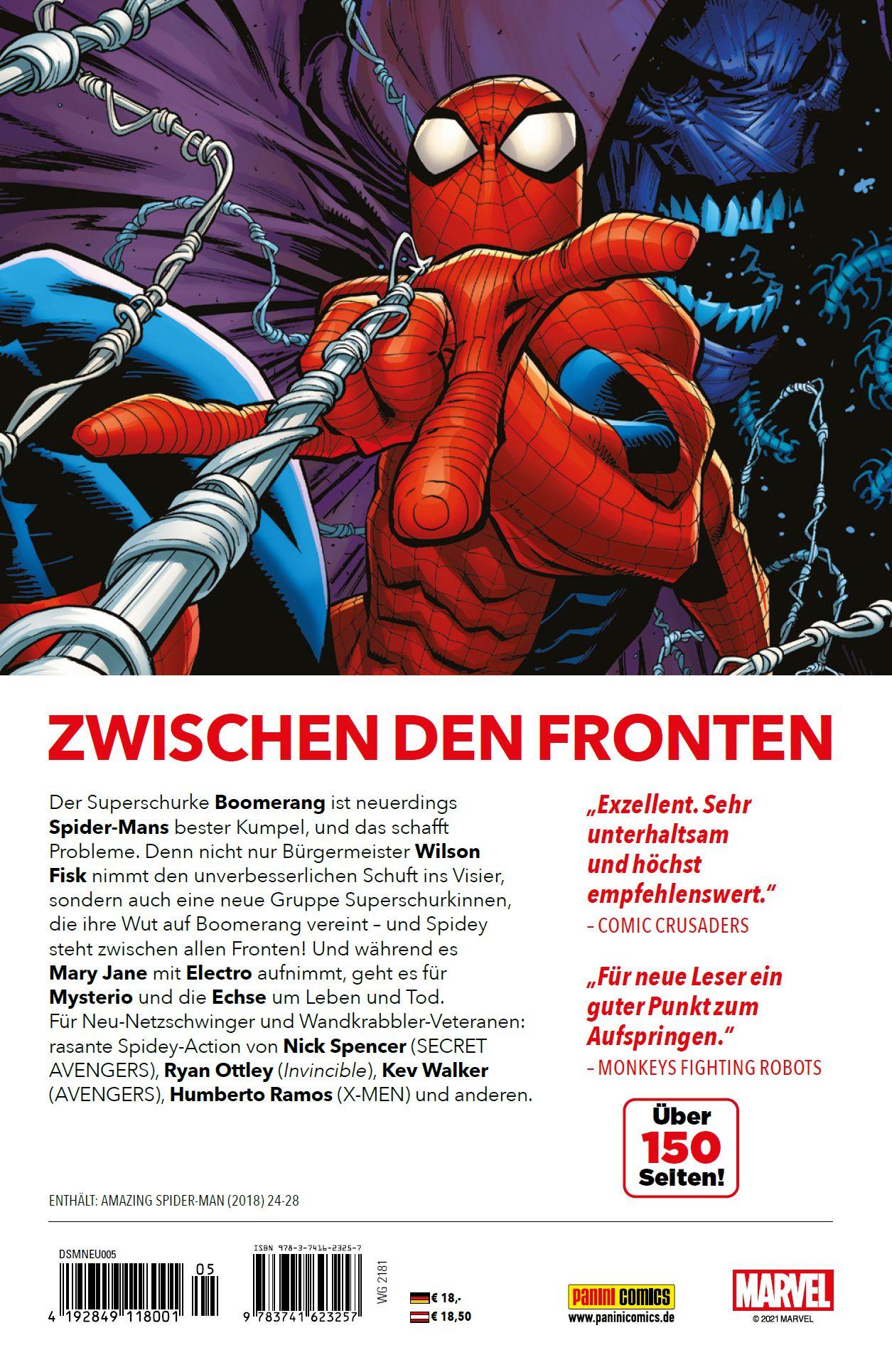 Rückseite: 9783741623257 | Spider-Man - Neustart | Bd. 5: Das Syndikat | Nick Spencer (u. a.)