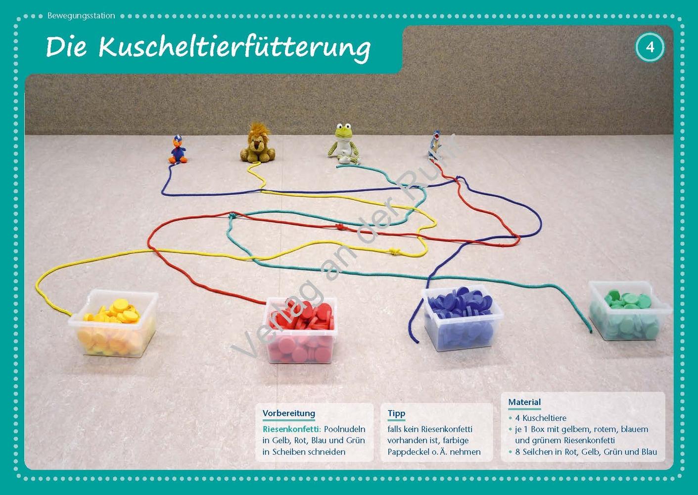 Bild: 9783834663412 | Bewegungsstationen für Vorschulkinder | Sybille Bierögel | Box | 56 S.