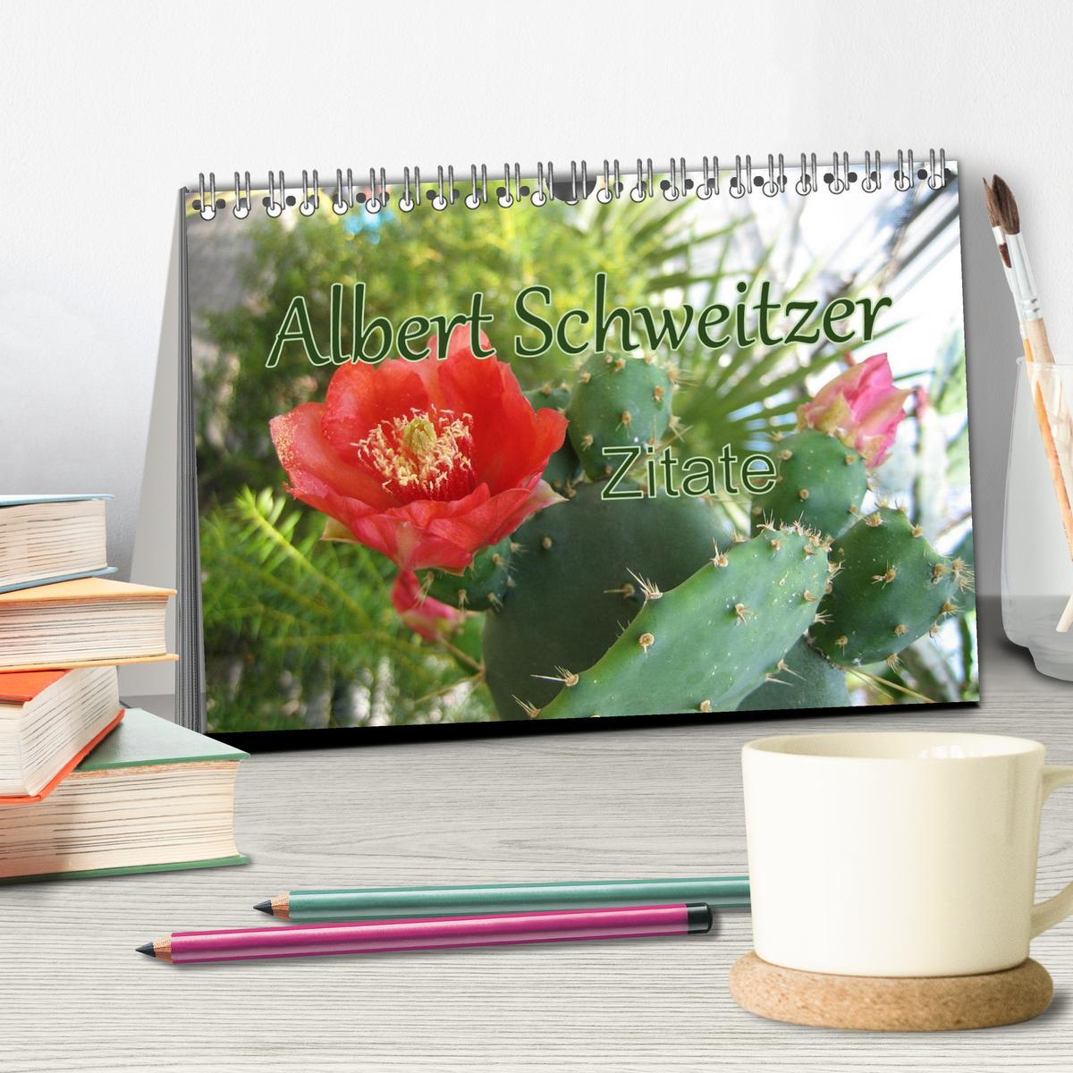 Bild: 9783435101023 | Albert Schweitzer Zitate (Tischkalender 2025 DIN A5 quer), CALVENDO...